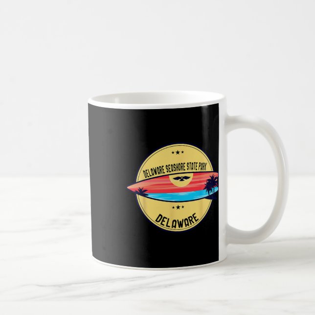 Mug Rétro Delaware Delaware Seashore State Park Plage  (Droite)