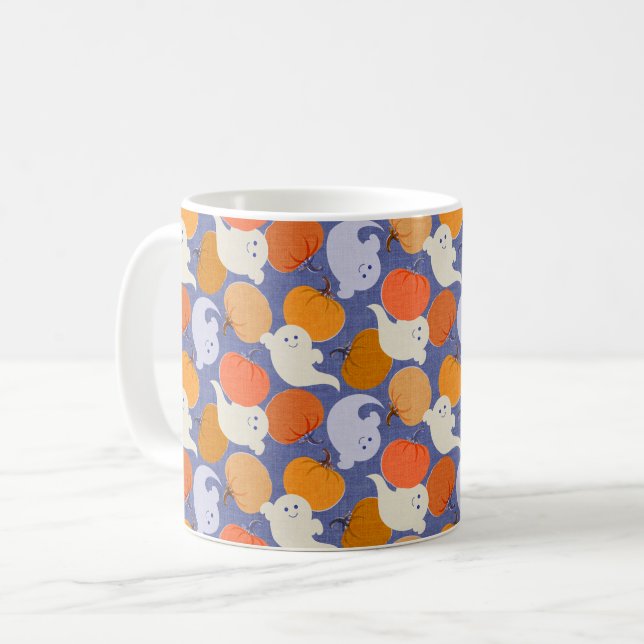 Mug Rétro d'Halloween en bas (Devant gauche)