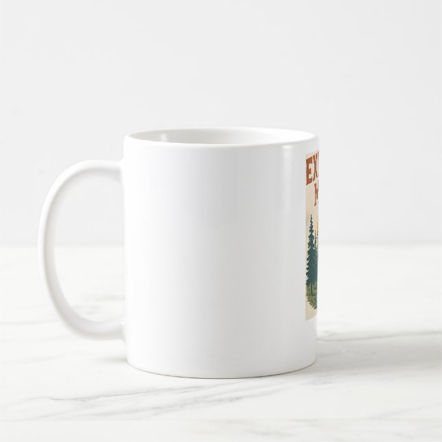 Mug Retro "Explore More" Mountain Adventure (Gauche)
