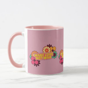 Mug Retro Faire l'amour pas la guerre