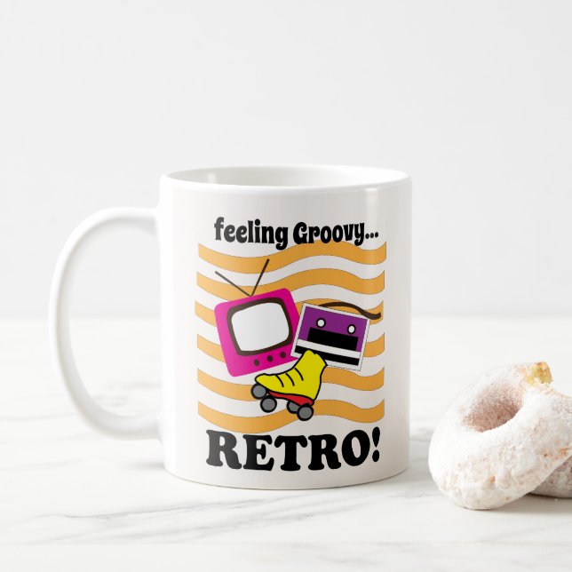 Mug Retro Feeling Groovy  (Avec donut)