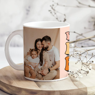 Mug Retro Femme Maman Boss Photo personnalisée