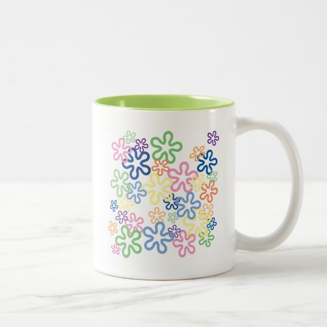 Mug rétro floral (Droit)