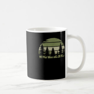 Mug Retro Forest Trees Faune Nature Forêt Vintage