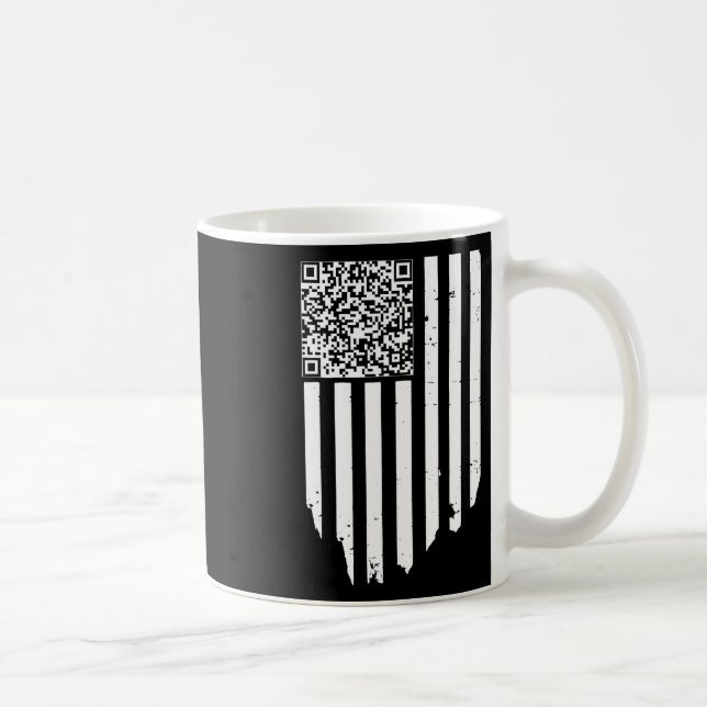 Mug Retro Funny Qr Trump Code de danse (Droite)