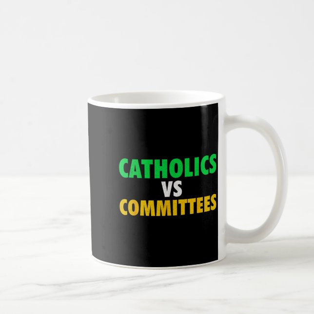 Mug Retro Funny Trendy Sarcastic Saying Catholics Vs C (Droite)