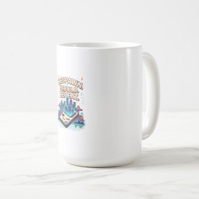 Mug Retro Gamer Respawn | Arcade Vintage (Devant droit)