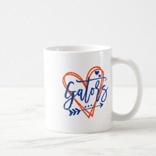 Mug Retro Gators Nom du coeur Vêtements Conception Pou