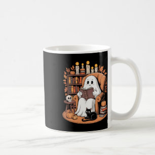 Mug Retro Ghost Reading Books
