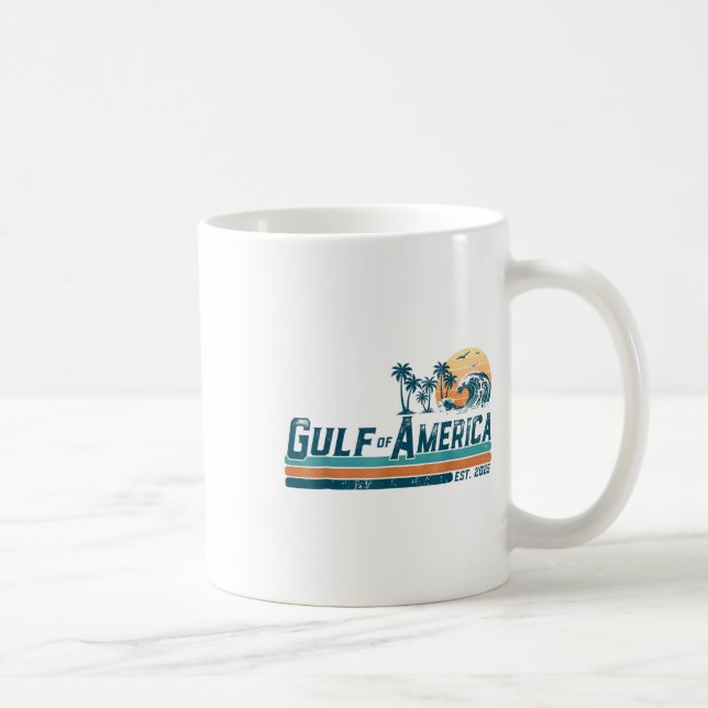 Mug Rétro golfe des États-Unis d'Amérique Est 2025  (Droite)