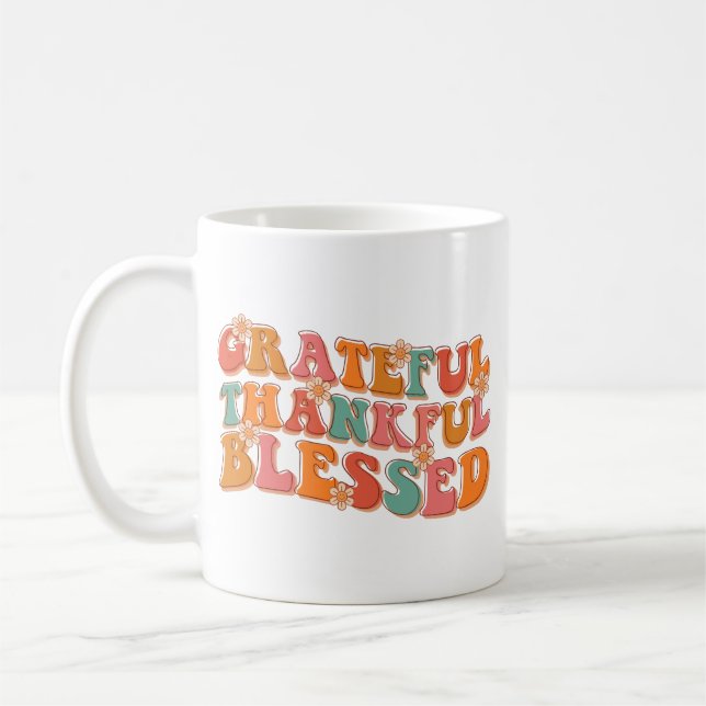 Mug Rétro Grateful Thanksgiving (Gauche)