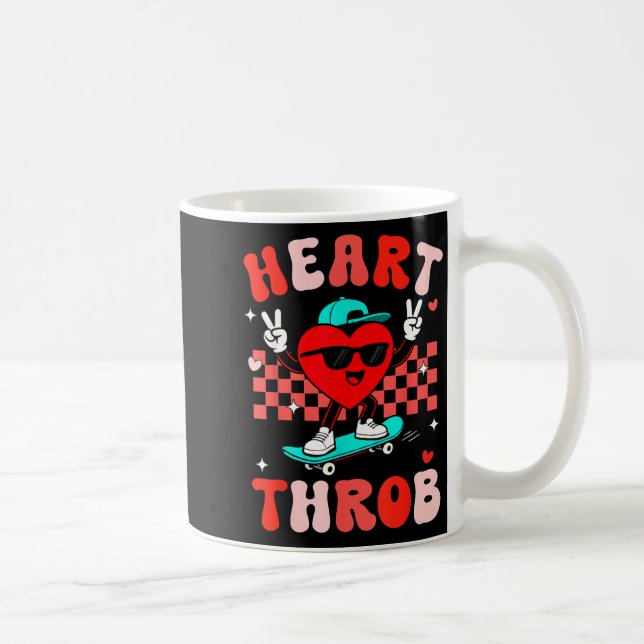 Mug Retro Groovy Coup de Foudre Saint-Valentin Tout-Pe (Droite)