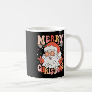Mug Retro Groovy Joyeux Noël Tendance Père Noël Ho