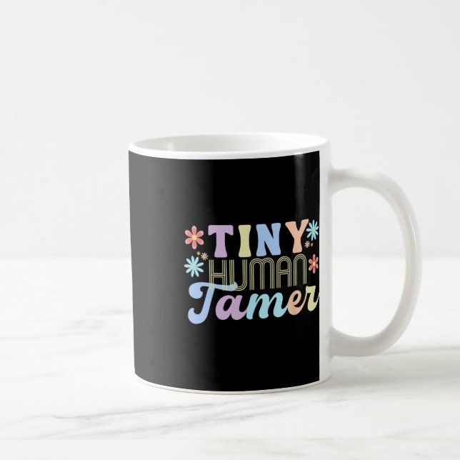 Mug Retro Groovy Tiny Human Tamer School Apparel For T (Droite)