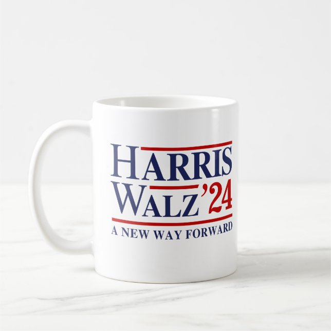 Mug Retro Harris Walz '24 - Nouvelle voie vers l'avant (Gauche)
