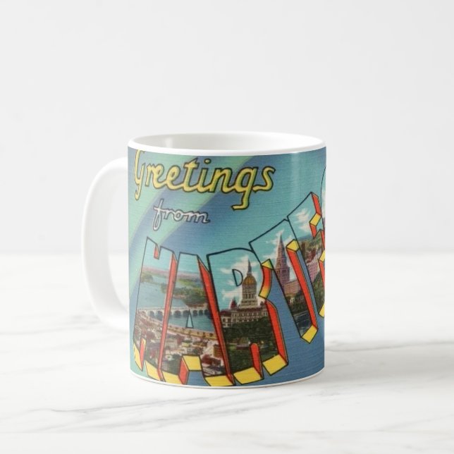 Mug Retro Hartford Connecticut (Devant gauche)