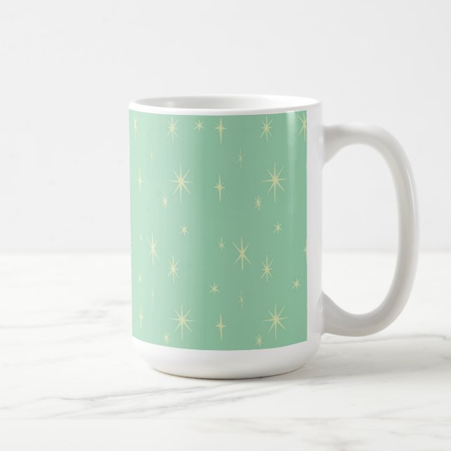Mug Retro Hipster Space Age Starburst atomique 15oz (Droite)