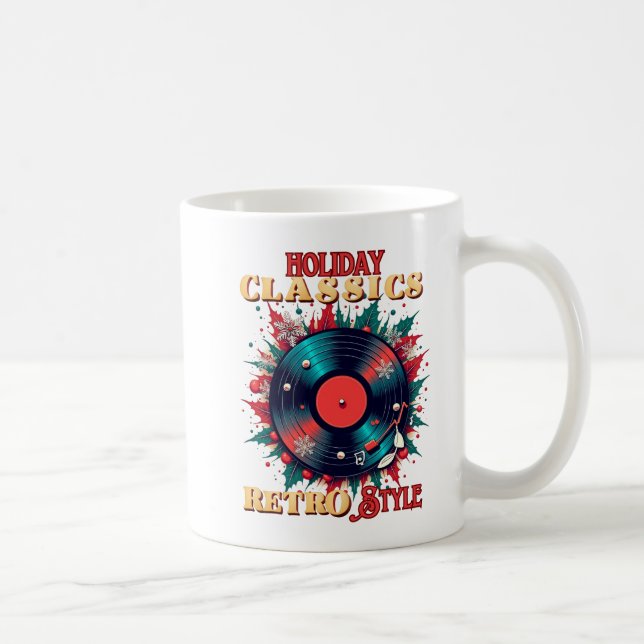 Mug Retro Holiday Vinyl Magic (Droite)