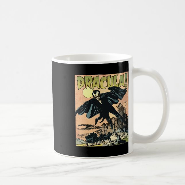 Mug Retro Horreur Monster Vampire Vintage Hallowe (Droite)