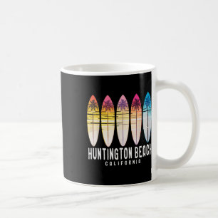 Mug Rétro Huntington Beach Californie Surfeur Surf