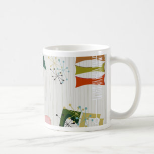 Mug Rétro inspiré de l'ère Eames atomique