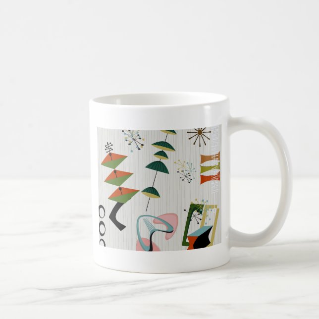 Mug Rétro inspiré de l'ère Eames atomique (Droite)