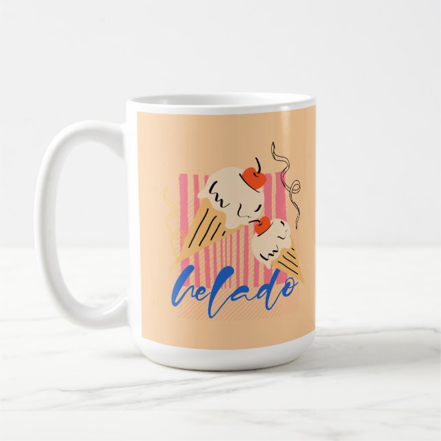 Mug Retro Italian Ice Cream Cones (Gauche)