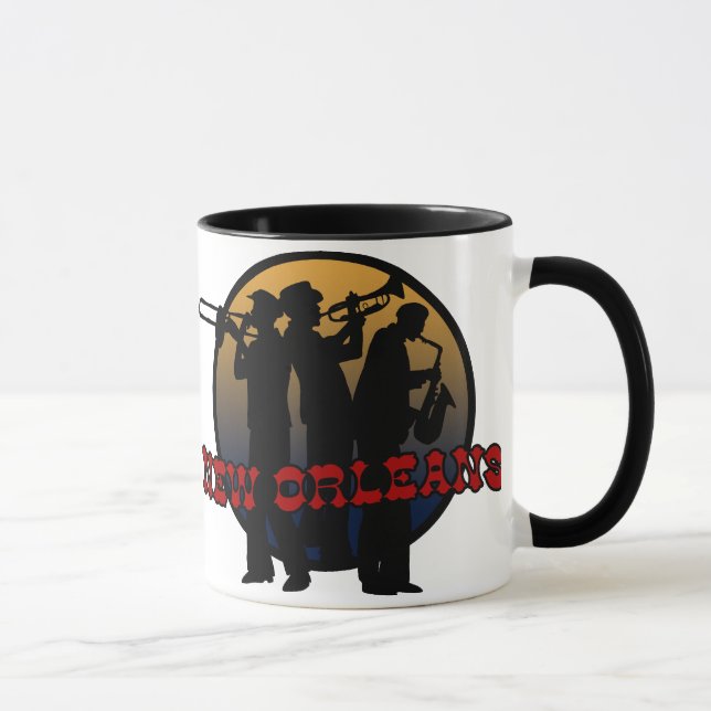 Mug Rétro jazz de la Nouvelle-Orléans (Droite)