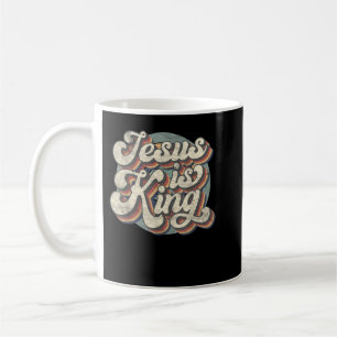 Mug Retro Jésus Est Le Roi Bible Chrétienne Hommes Rel