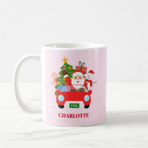 Mug Retro Jingle And Mingle Noël Père Noël Rouge