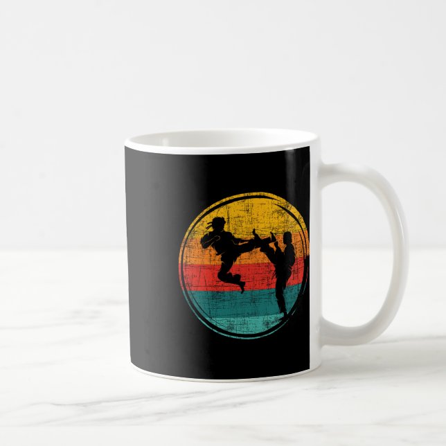 Mug Retro Karate Fighter - Karateka Comt Self Defense (Droite)