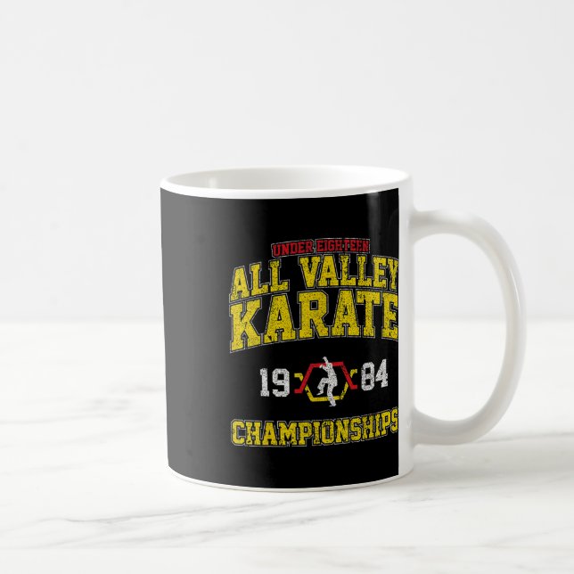 Mug Rétro Karate Vintage All Valley Karate Champio (Droite)