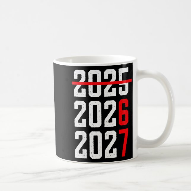 Mug Retro Kids Funny Happy New Year 2026 2027 67 Meme  (Droite)