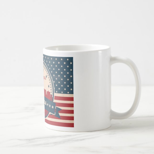 Mug Retro Las Vegas Skyline (Droite)