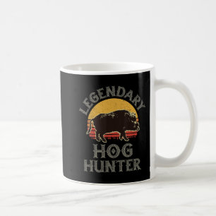 Mug Retro Legendary Hog Hunter Vintage Pig Hog Boar Hu
