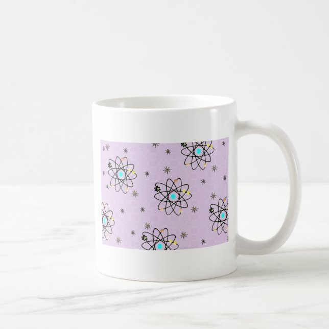 Mug Retro les années 50 Atomic Print Lavender Vêtement (Droite)