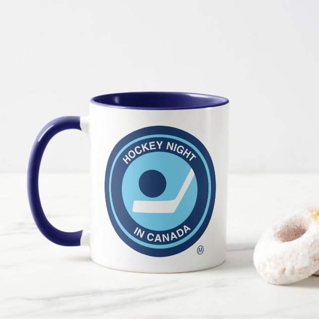 Mug  Rétro logo de Hockey Night in Canada (Avec donut)