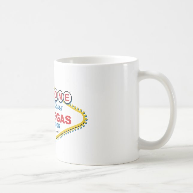 Mug Rétro lune de miel de Las Vegas (Droite)