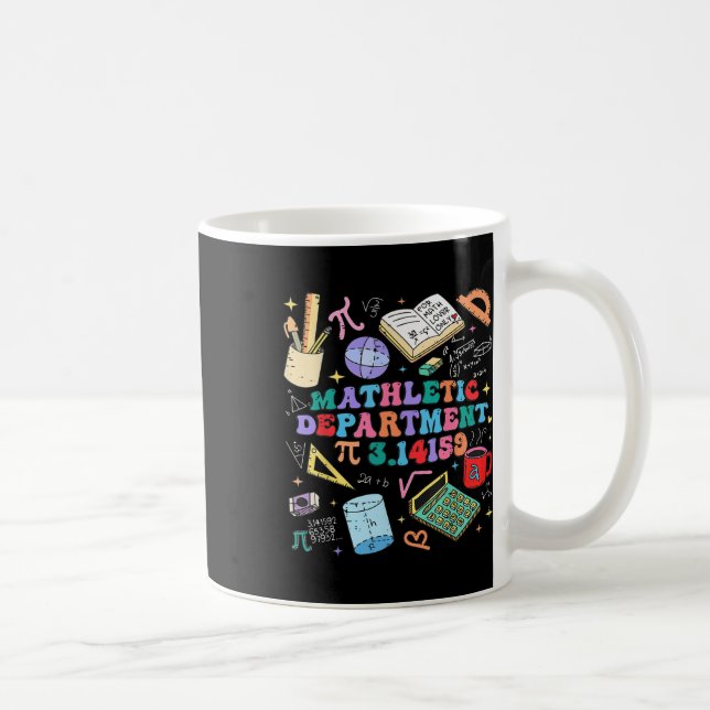 Mug Retro Mathletic Département Pi Jour 3.14 Maths Drô (Droite)