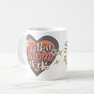 Mug Retro Meilleure Maman Jamais Belle Enfants Nom Déd