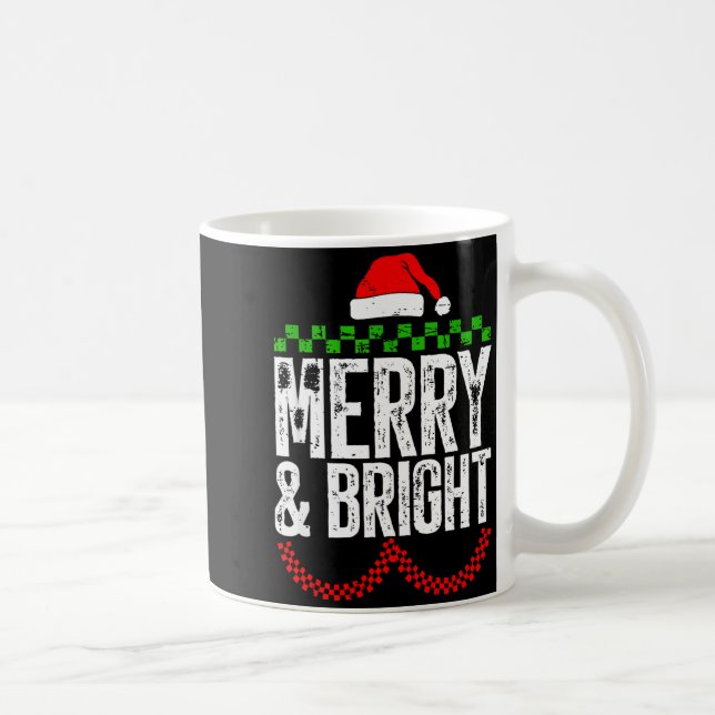 Mug Retro Merry And Bright Moody And Uptight Couples C (Droite)
