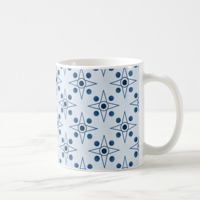 Mug rétro-métrique, Royal Blue (Droite)