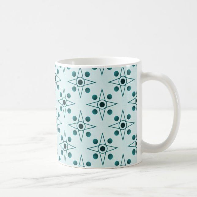 Mug rétro-métrique, Turquoise (Droite)