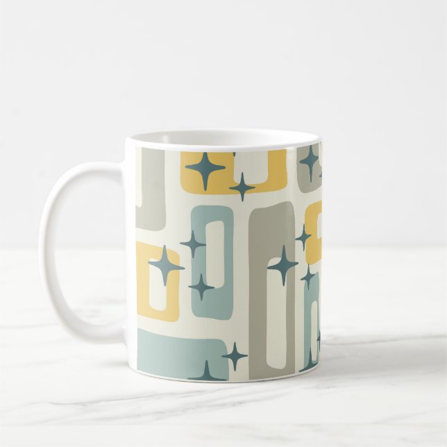 Mug Retro Mid-Century Moderne Abstrait (Gauche)