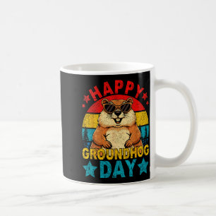 Mug Rétro Mignon Marmotte Bonne Fête De La Marmotte An