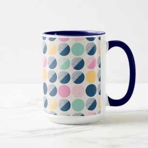 Mug Rétro motif de demi-cercle