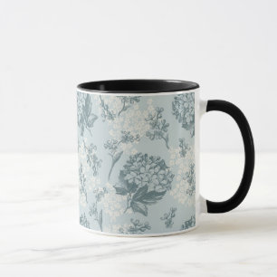 Mug Rétro motif floral avec des fleurs de viburnum