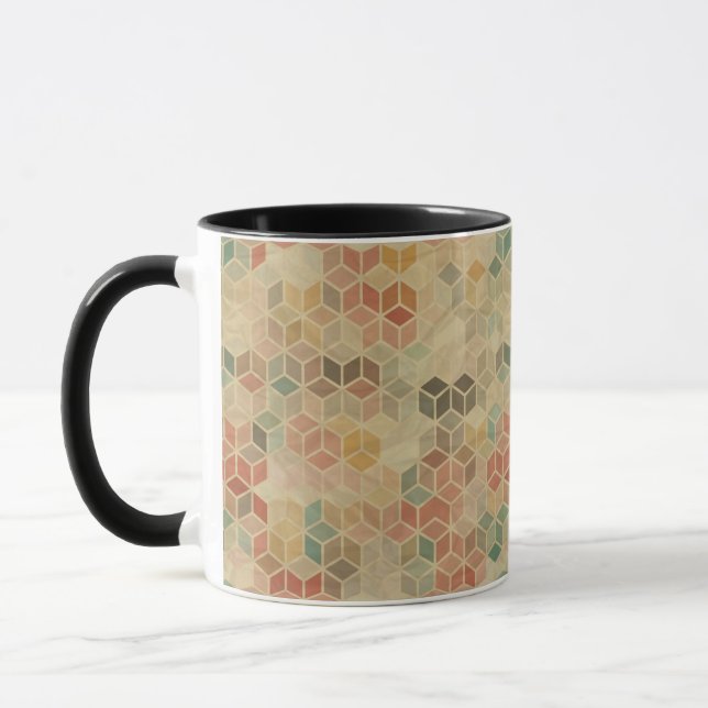 Mug Rétro motif géométrique 5 (Gauche)