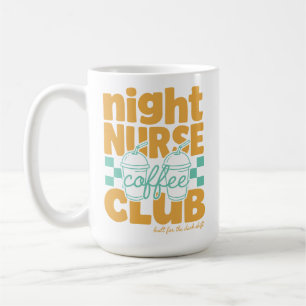 Mug Retro Night Nurse Coffee Club Mignonne Infirmière