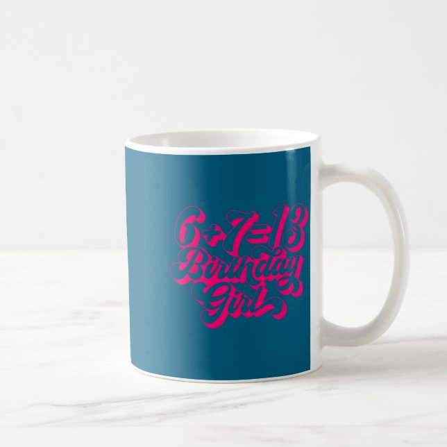 Mug Retro Nk 13th Birthday Girl 6 7 Meme  (Droite)